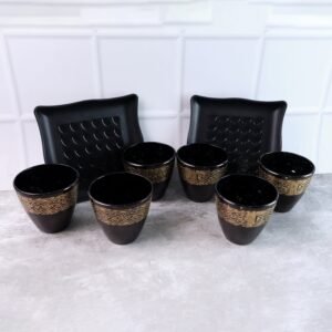 Ceramic Bowl and Cup Set – 8 Pc Dining Collection | Indo Glow
