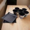 Ceramic Bowl and Cup Set – 8 Pc Dining Collection | Indo Glow