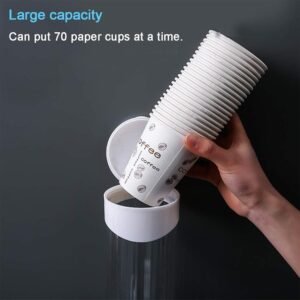 Automatic Paper Cup Dispenser – Hygienic Wall-Mounted Holder