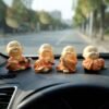 Mini Monk Buddha Idol Set – Serene & Joyful Home Decor