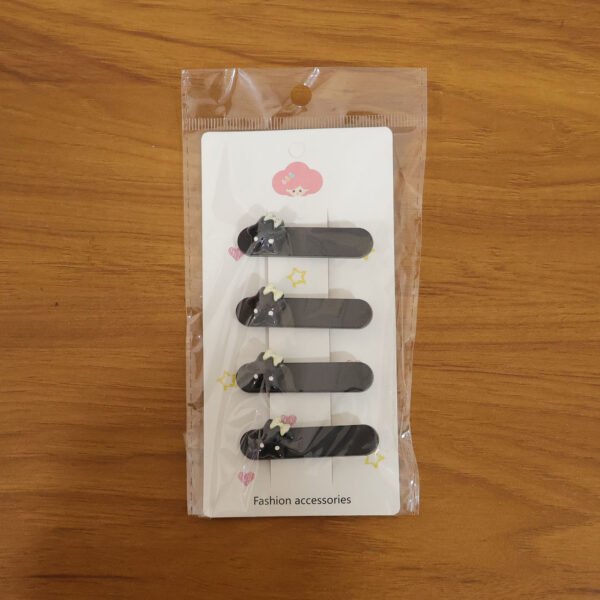 Cute Cat Hair Clips – Premium Matte Finish Set of 4