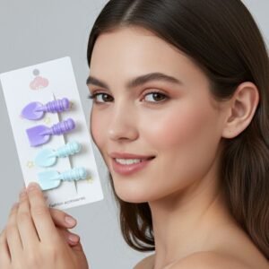Spoon & Spatula Hair Clip Set – Cute & Lightweight 4 Pack