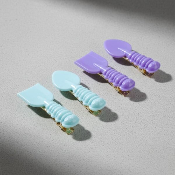 Spoon & Spatula Hair Clip Set – Cute & Lightweight 4 Pack