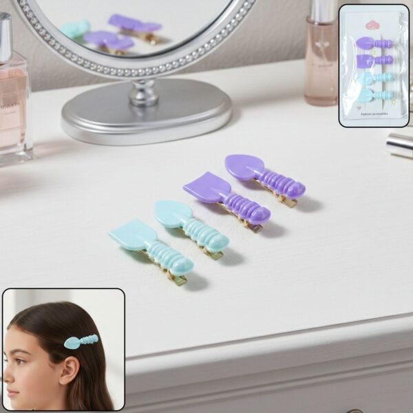 Spoon & Spatula Hair Clip Set – Cute & Lightweight 4 Pack