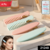 Pastel Comb Hair Clip Set – Lightweight Daily Styling Pack of 4