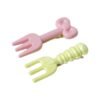 Mini Fork Hair Clips – Pastel Set of 4 for Girls & Women