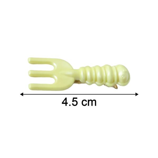 Mini Fork Hair Clips – Pastel Set of 4 for Girls & Women