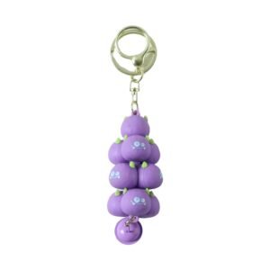 Cloud Keychain with Bell Colorful Cartoon Design