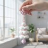 Cloud Keychain with Bell Colorful Cartoon Design