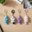 Cloud Keychain with Bell Colorful Cartoon Design