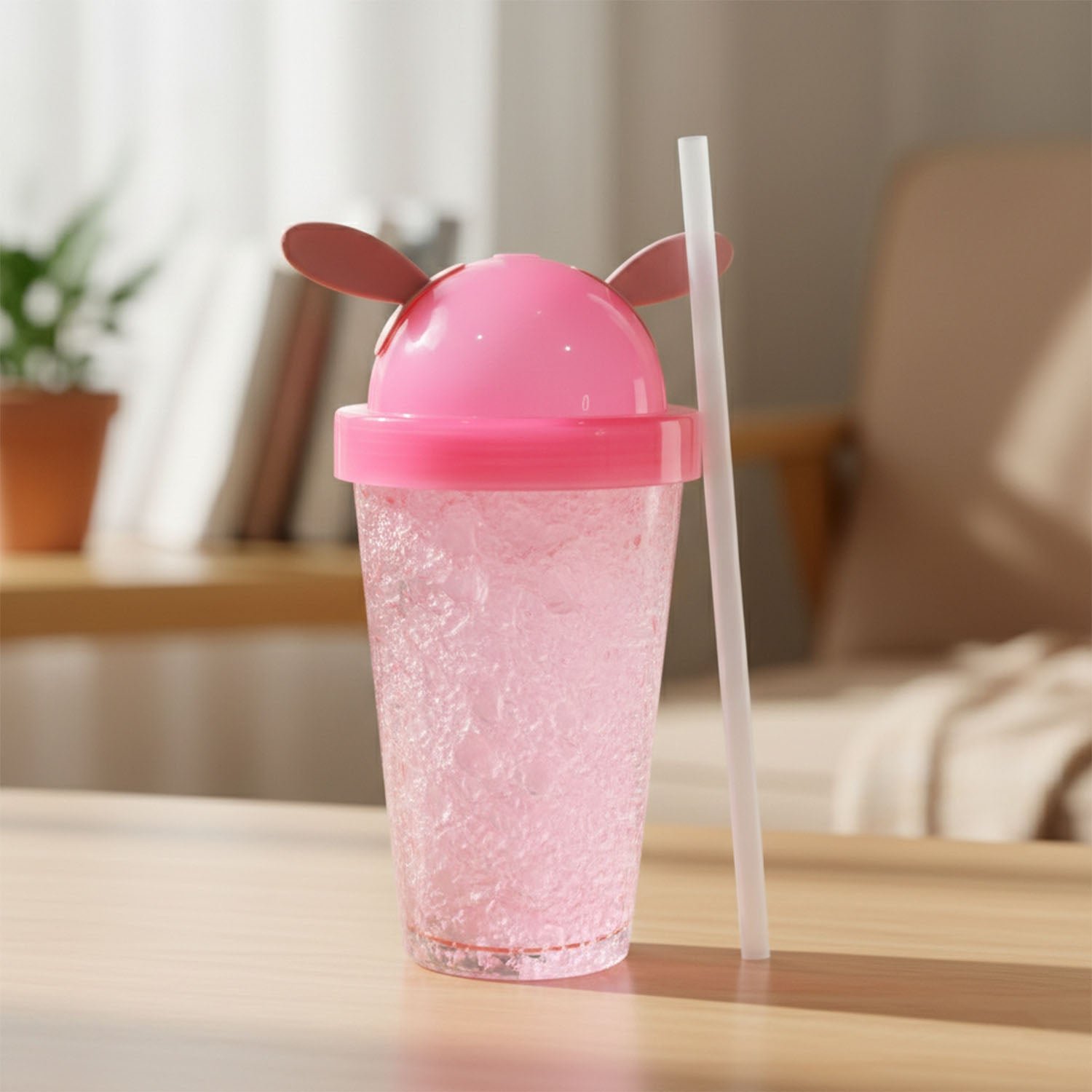 Bunny Ear Sipper Bottle – Cute 500 ML Spill-Resistant Water Bottle