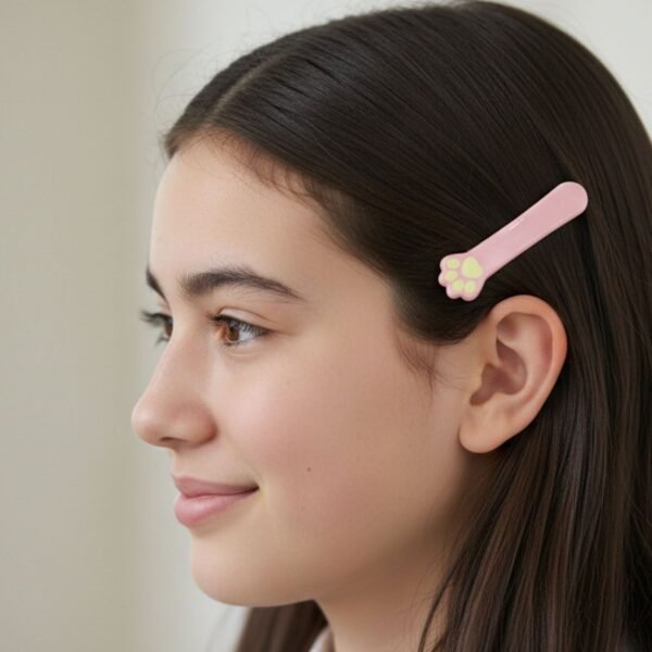Hair Clips Set – Cute 4 Pc Cartoon Style Pins with Strong Grip