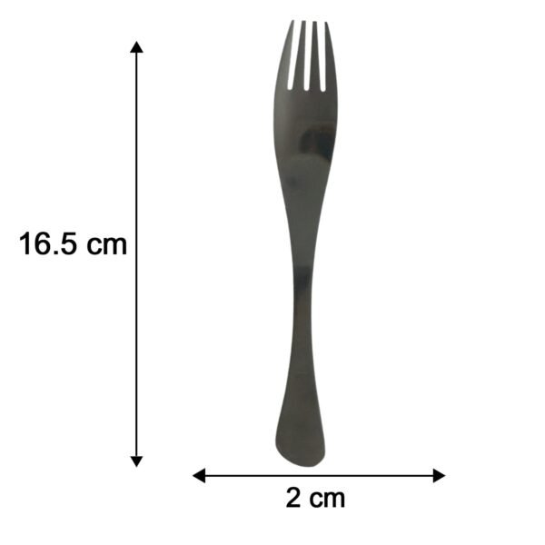 4-in-1 Portable Cutlery Set with Pouch, Steel Spoon Fork and Chopsticks (1 Set)