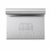 Small Stainless Steel Dough Scraper Cutter 15 x 12 Cm with Scale (1 Pc)