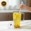 900 ML Glass Tumbler with Handle – Stylish & Durable Drinkware for Everyday Use