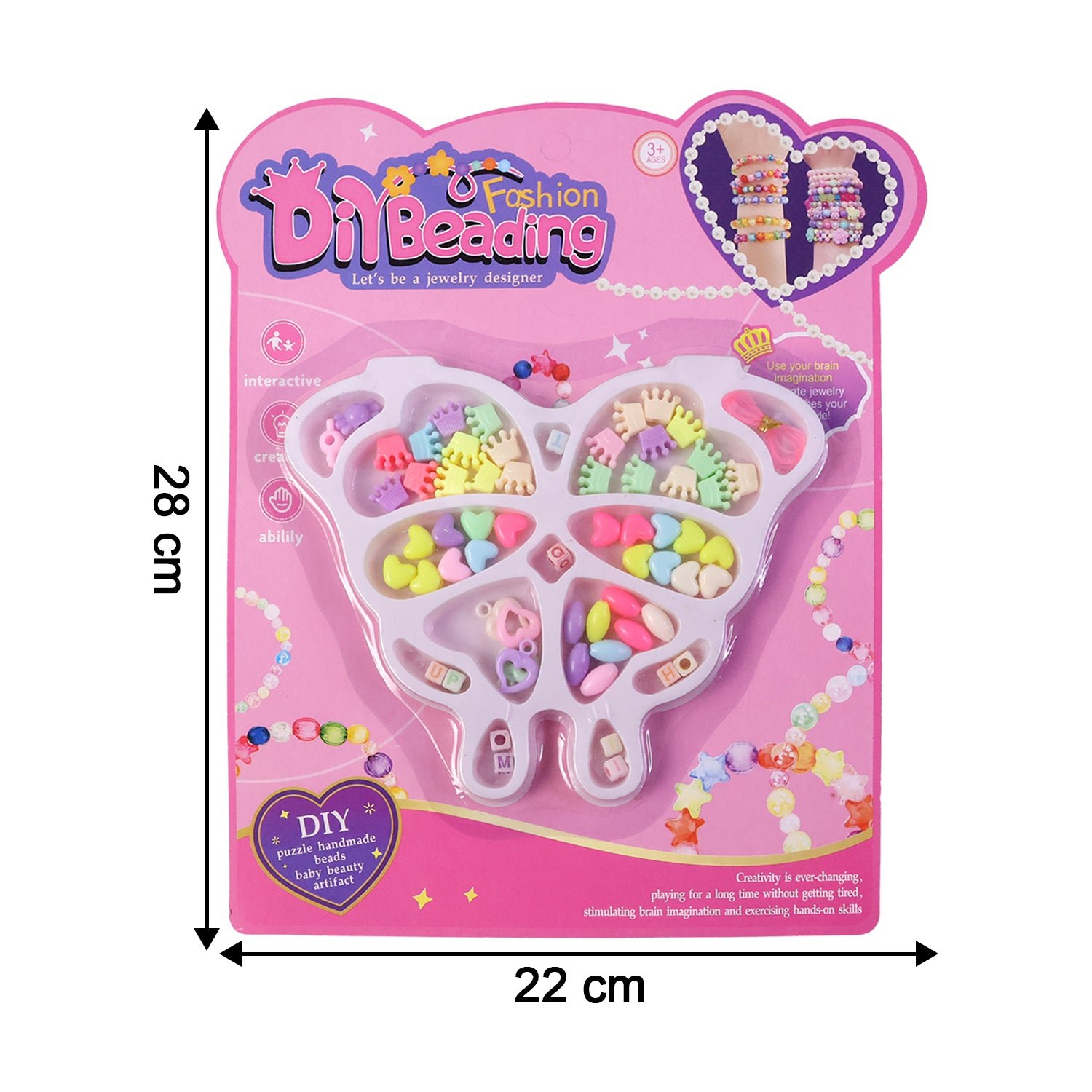 DIY Beading Jewellery Making Kit – Creative Craft Set for Kids