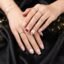Press-On Nail Tips – Glitter 3D Floral Design with Strong Glue (Mix Design)