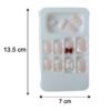 Press-On Nail Tips – Glitter 3D Floral Design with Strong Glue (Mix Design)