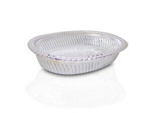 Silver Gift Tray – Royal Design Oval Decorative | Jiaqi