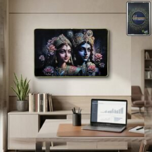 Radha Krishna Wall Painting – Divine Art for Home & Temple