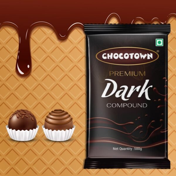 Dark Chocolate Compound – 500gm Baking Slab | Chocotown