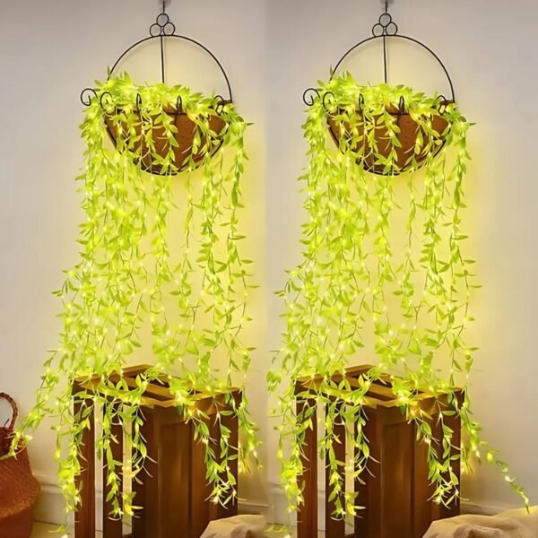 LED Leaf String Light – 3 Meter Decorative Green Vine Lighting