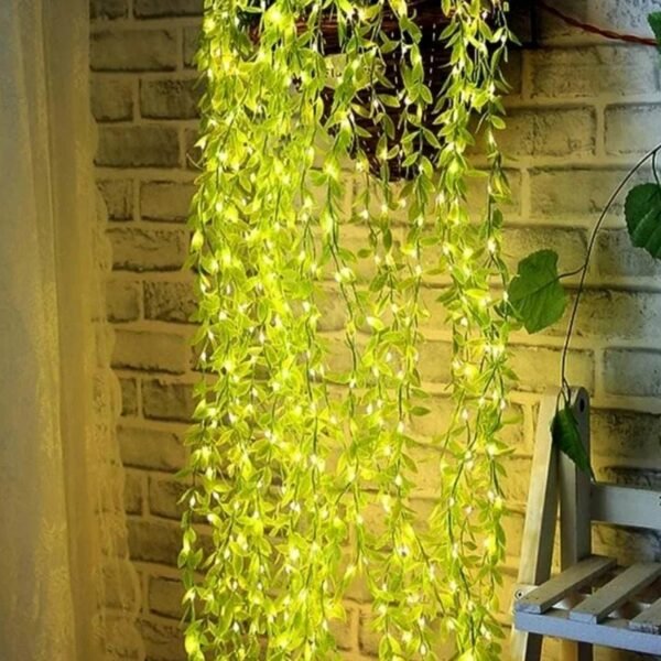 LED Leaf String Light – 3 Meter Decorative Green Vine Lighting