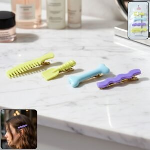 Alligator Hair Clips Set – Cute & Strong Grip Styling Pins (4 Pc)