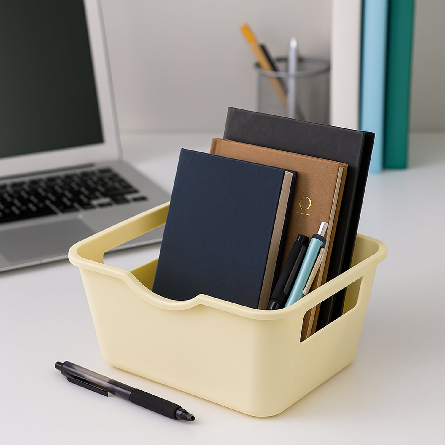 Multi-Purpose Storage Basket – Durable Plastic Organizer with Handles