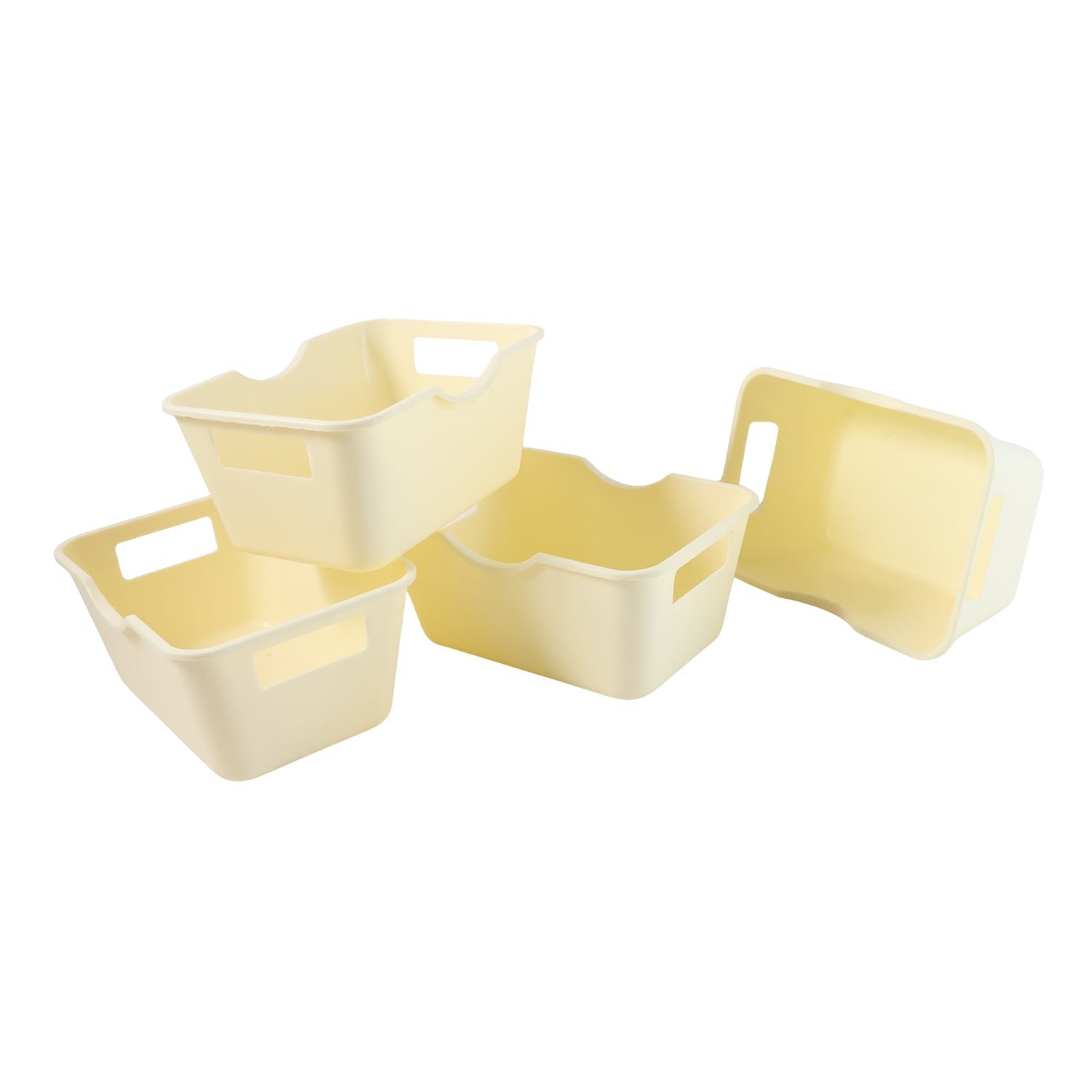 Multi-Purpose Storage Basket – Durable Plastic Organizer with Handles