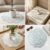 Round Floral PVC Table Mat – Waterproof & Heat Resistant for Dining