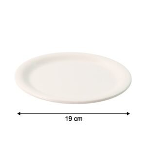 Plastic Round Dinner Plate – 19 cm Durable & Lightweight