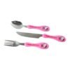 3 In 1 Kids Cutlery Set with Case Spoon Fork Knife for Children (1 Set)