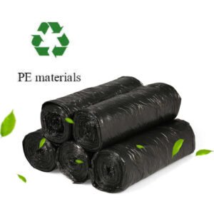 Small Garbage Bags – Heavy-Duty Black 17x19 Inch | FERVENT