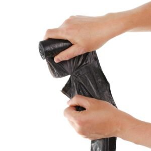 Small Garbage Bags – Heavy-Duty Black 17x19 Inch | FERVENT