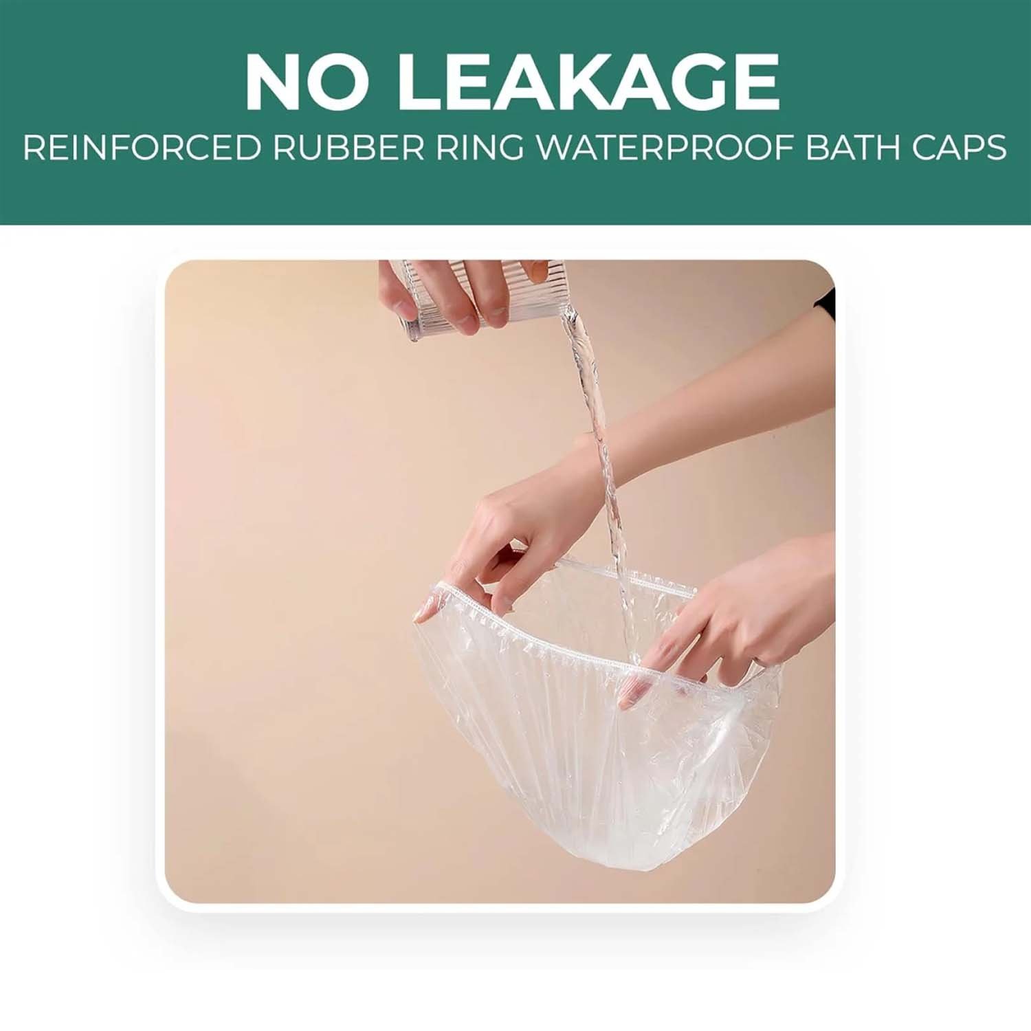 Men's Disposable Shower Caps – Waterproof Hair Protection Pack of 5