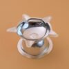 Diya-Stand-04 Stainless Steel Lotus Design Diya – Durable Traditional Puja Lamp