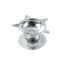 Stainless Steel Lotus Design Diya – Durable Traditional Puja Lamp