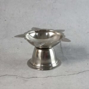 Sunflower Diya Stand – Big Stainless Steel Oil Lamp Holder