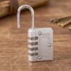 4 Digit Combination Padlock Resettable Number Lock for Luggage and...