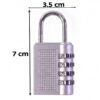4 Digit Combination Padlock Resettable Number Lock for Luggage and...