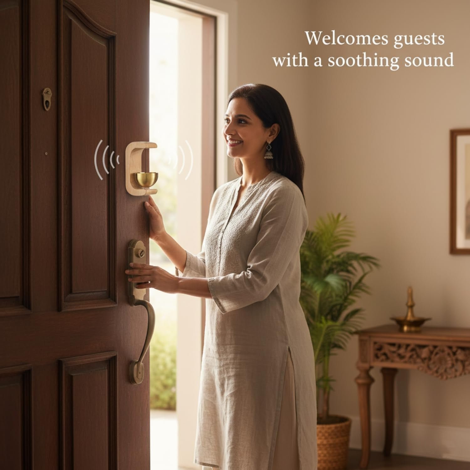 Zen Meditation Bell – Calming Sound with Wooden Stand