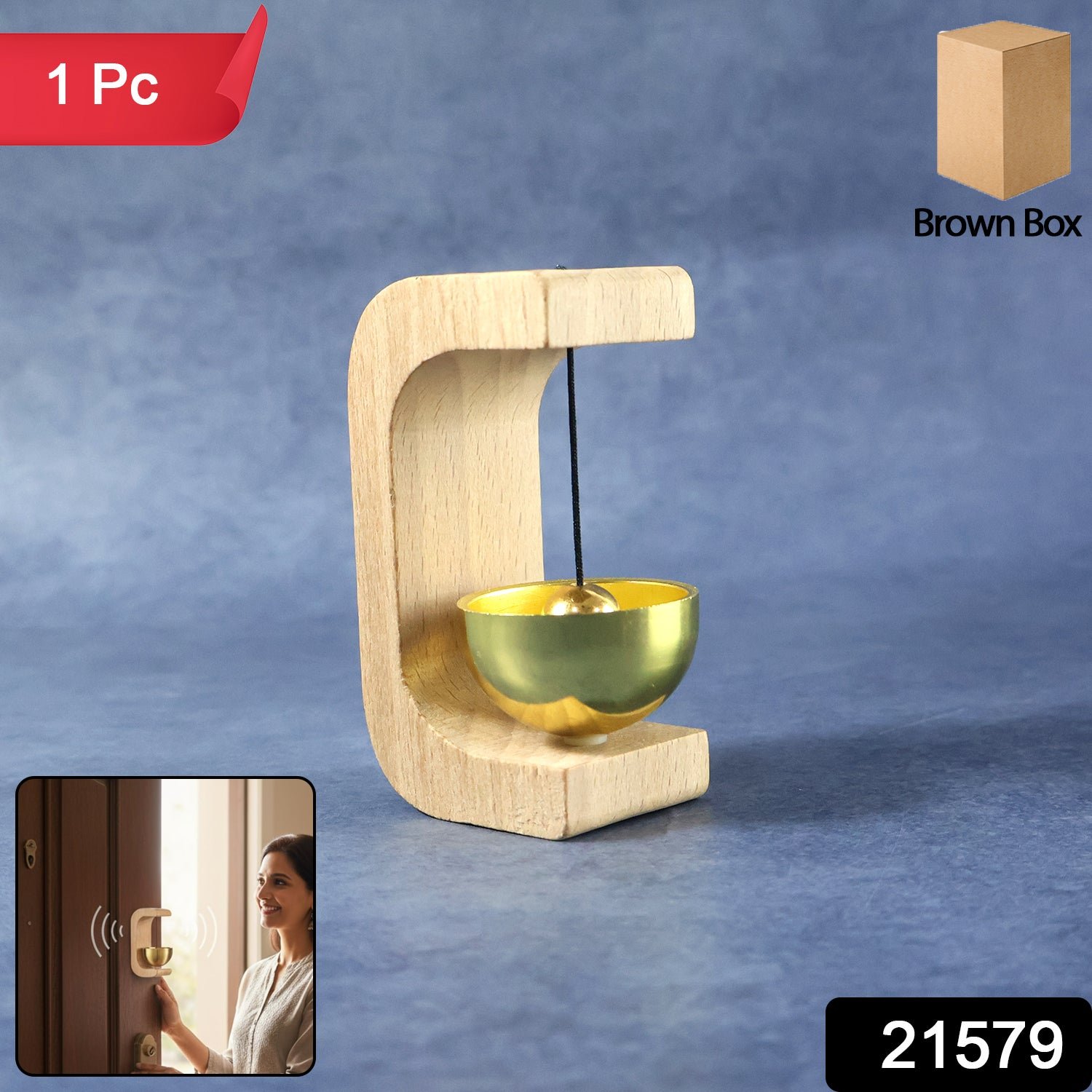 Zen Meditation Bell – Calming Sound with Wooden Stand