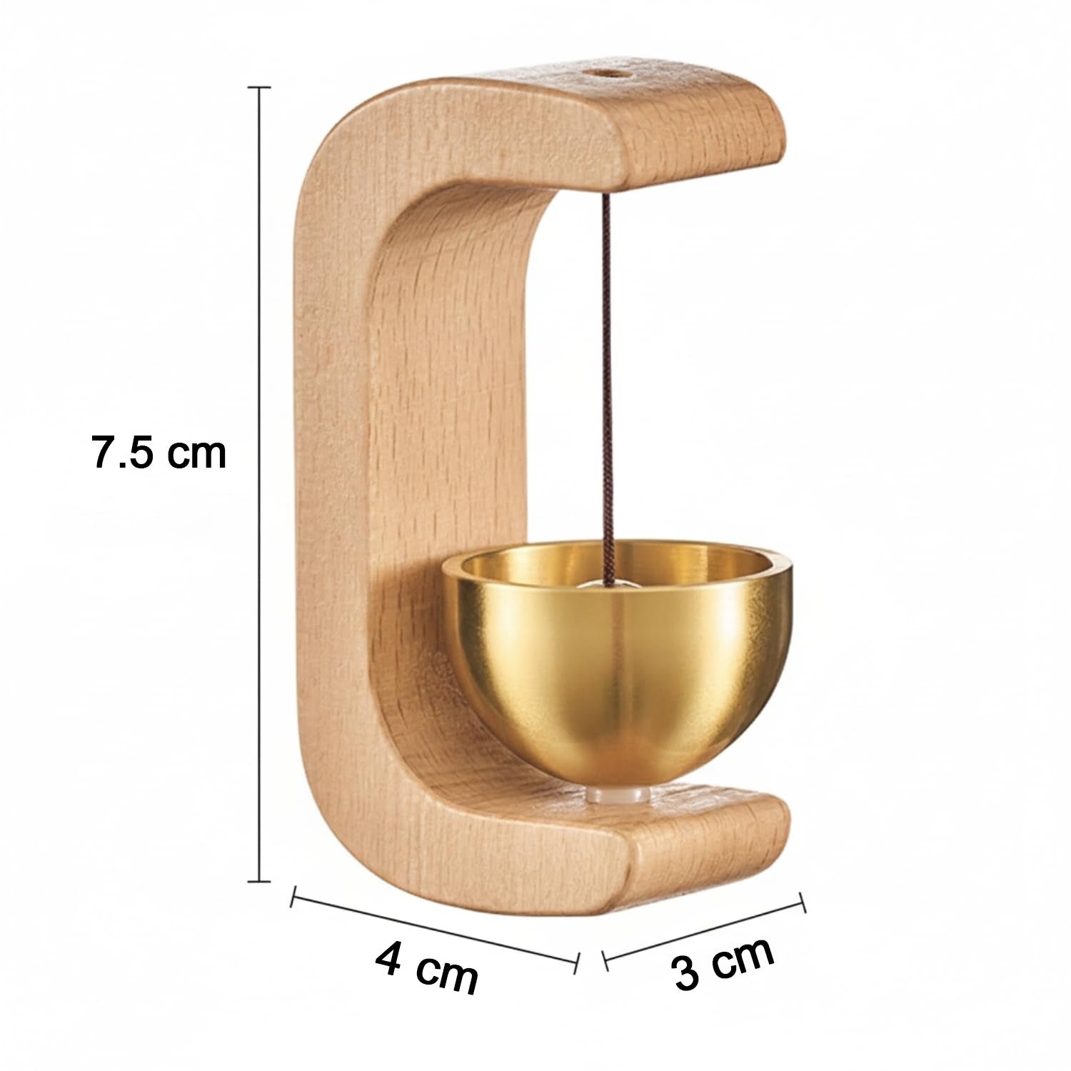 Zen Meditation Bell – Calming Sound with Wooden Stand
