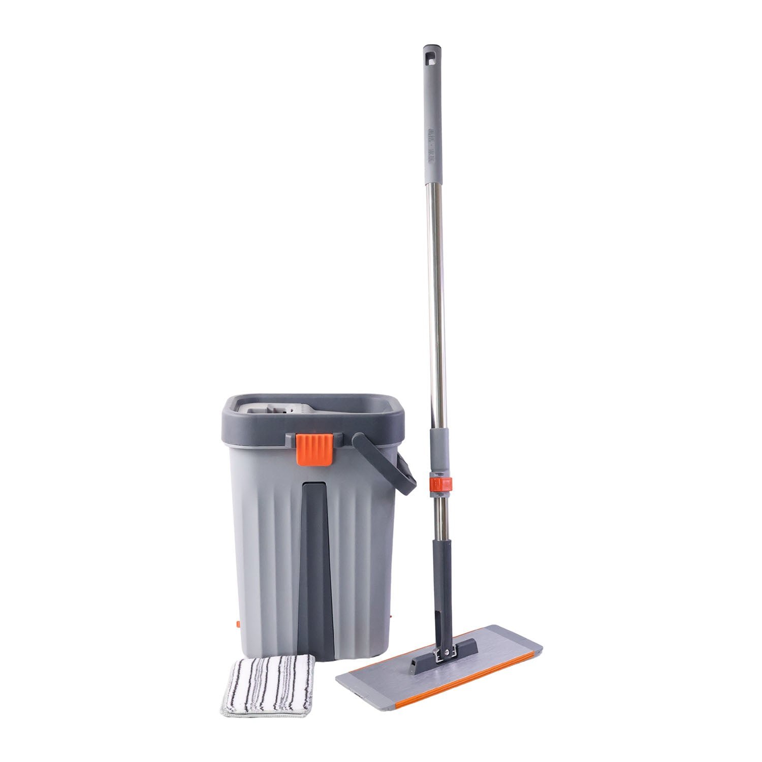 DoubleMopBucket-04 Small Flat Mop Bucket Set – Compact Multipurpose Cleaning Kit