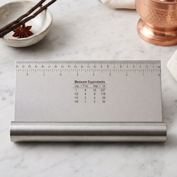 Dough-Cutter-5.jpg Big Stainless Steel Dough Scraper Cutter 22 x 12 Cm with Scale (1 Pc)