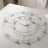 Stainless Steel Round Multi Clip Drying Hanger for Socks and Underwear (1 Pc)