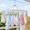 Stainless Steel Round Multi Clip Drying Hanger for Socks and Underwear (1 Pc)
