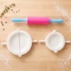 Dumpling Maker Mould Set with Mini Rolling Pin for Momo and Gujiya (1 Set)