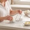 2 in 1 Stainless Steel Egg Cutter Slicer and Wedger for Boiled Eggs (1 Pc)